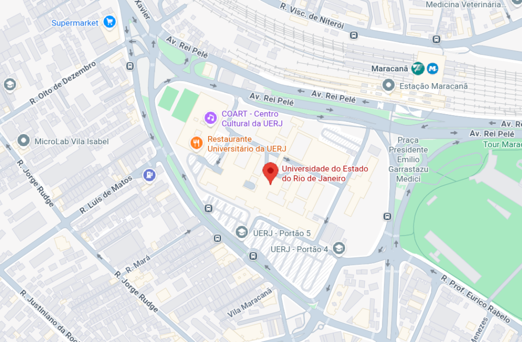 Mapa da UERJ