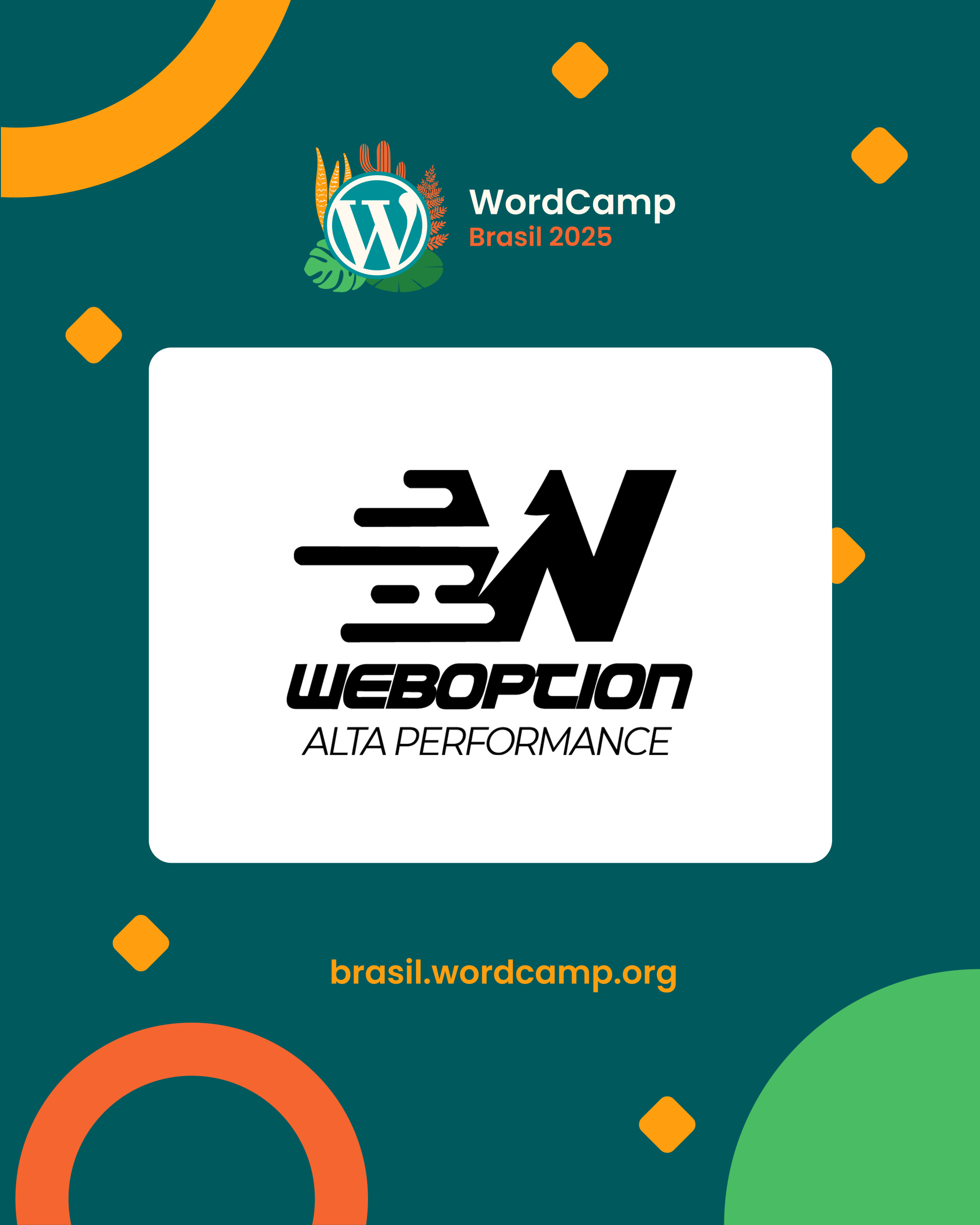 WebOption: Patrocínio de Peso e Especialista em WordPress no WordCamp Brasil 2025!